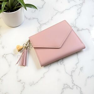 Blush Envelope Charm Wallet